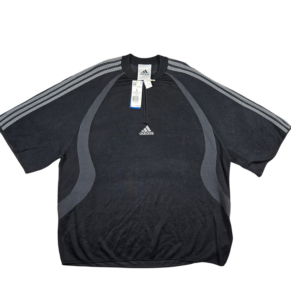 Adidas Originals Adilenium TG JE Black Quarter Zip Knit Jersey KF8531 Mens Large